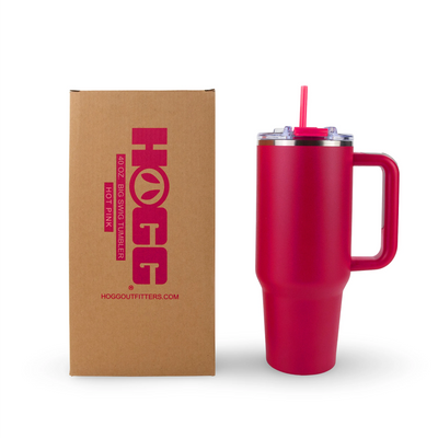 Hot Pink -40oz Powder Coated Big Swig Tumbler-HOGG
