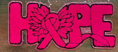 Hope - Chenille/Sequins Iron On Patch