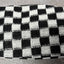 Small Black Checkered Make-up Bag