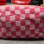 Small Pink Checkered Make-up Bag