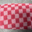 Small Pink Checkered Make-up Bag