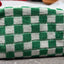 Small Green Checkered Make-up Bag
