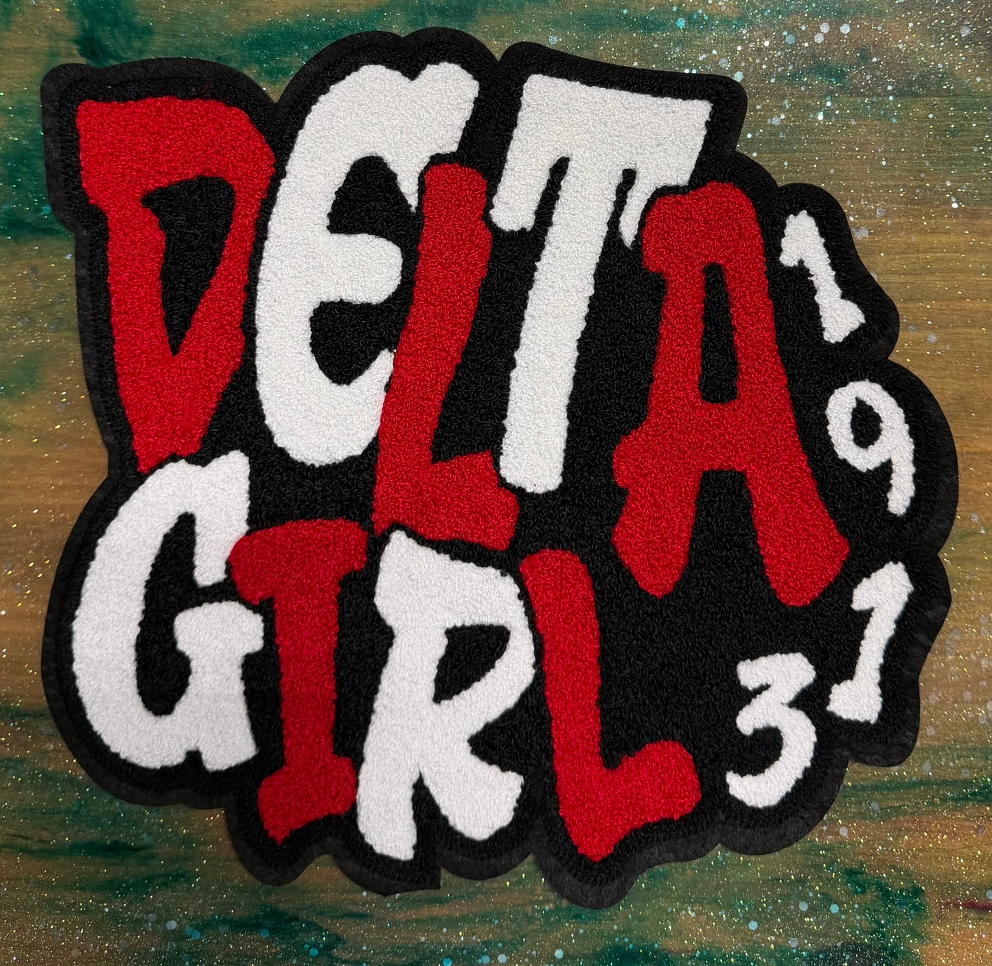 Delta Girls 1913- Chenille/Sequins Iron On Patch
