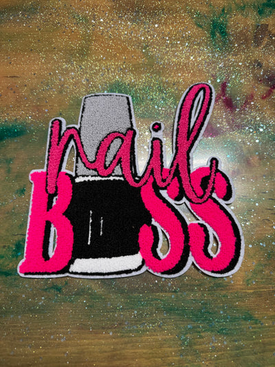 Nail Boss - Chenille/Sequins Iron On Patch