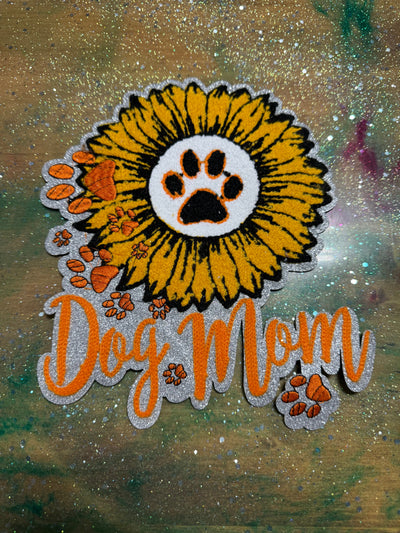 Dog Mom - Chenille/Sequins Iron On Patch