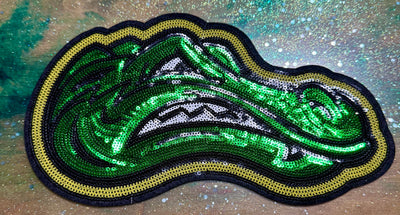 Gator Sequins - Chenille/Sequins Iron On Patch