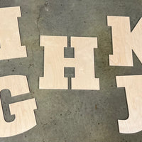 CHOICE OF LETTER - 1/4" Plywood Cutout