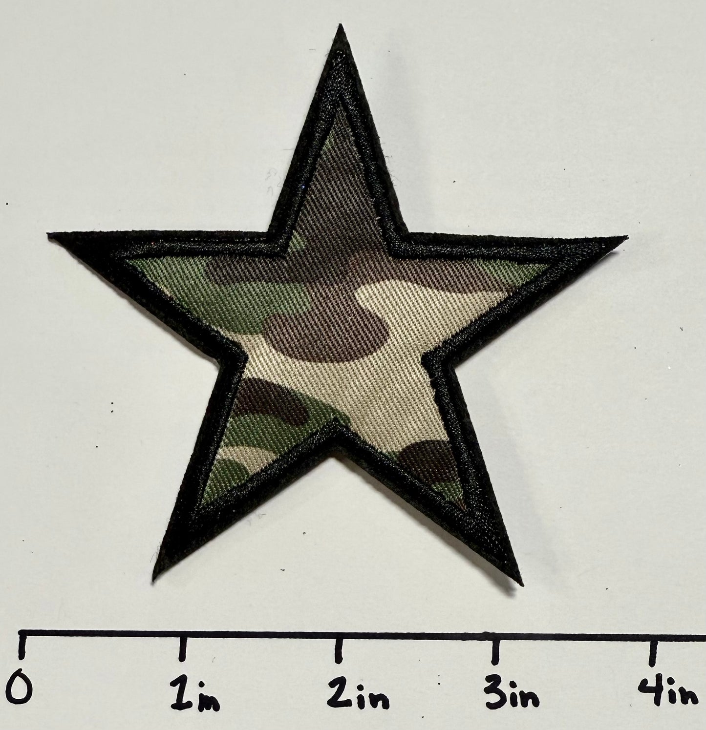 Camo Star Hat Patch