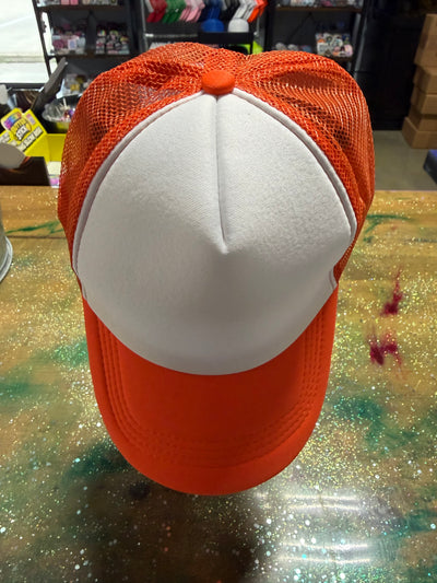 Orange Bill/Back and White Front - Trucker