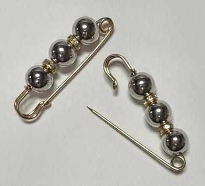 Black Hat Pins (3 beads)