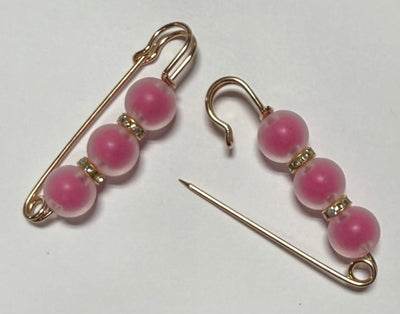 Red Silicone Hat Pins (3 beads)