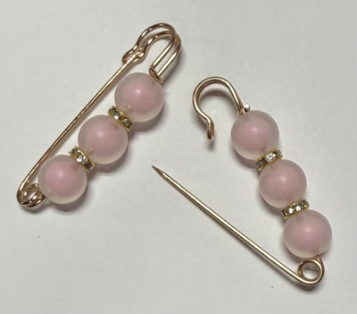 Light Pink Silicone Hat Pins (3 beads)