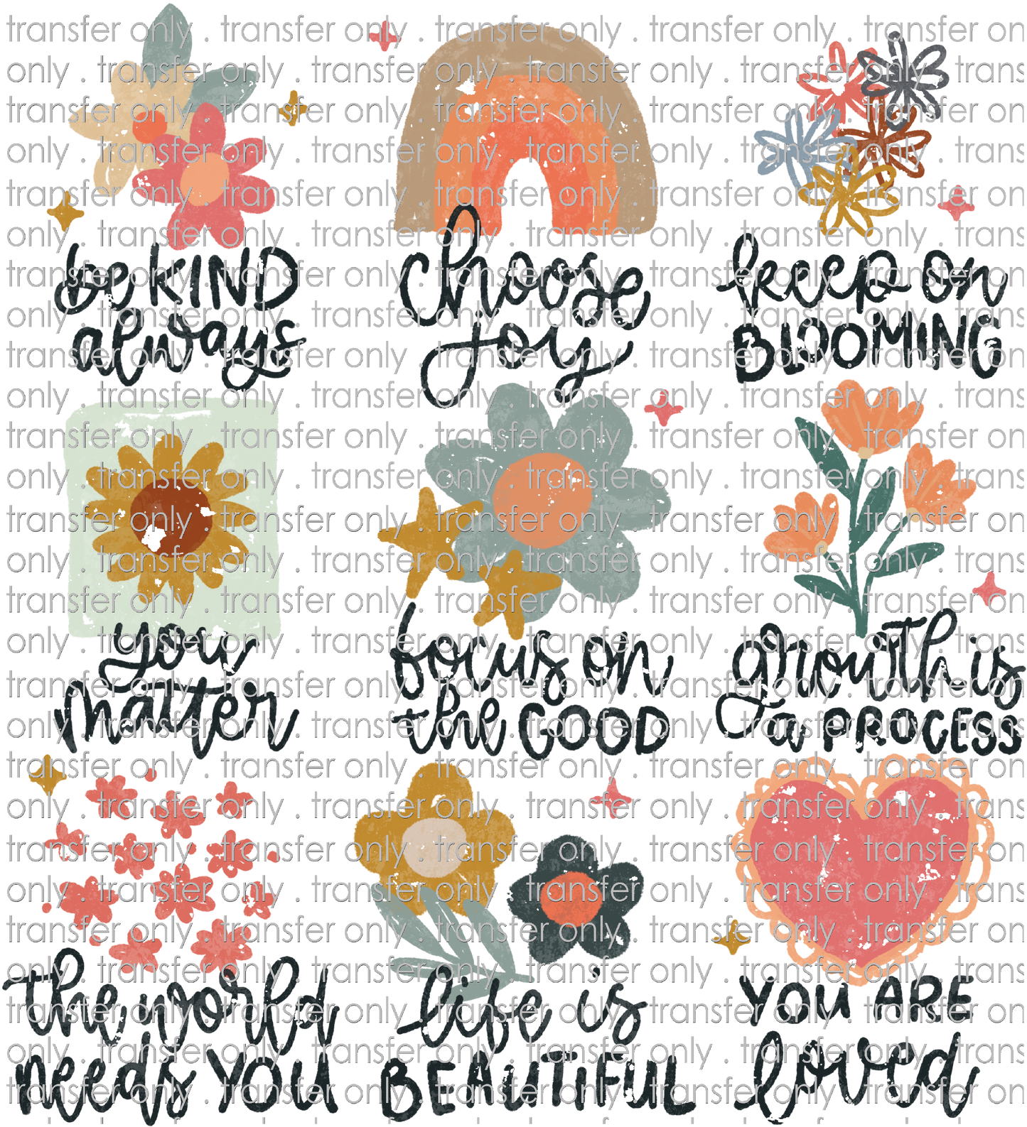 KIND 189 Positive Doodles Distressed