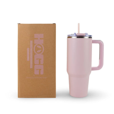 Light Pink -40oz Powder Coated Big Swig Tumbler-HOGG