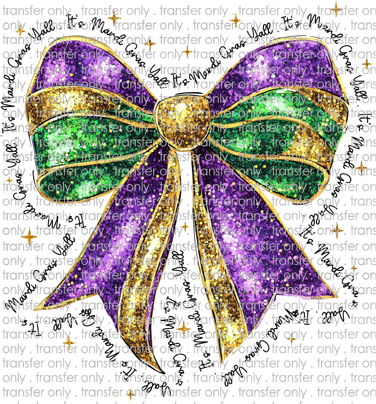 MG 115 Mardi Gras Y'all Bow