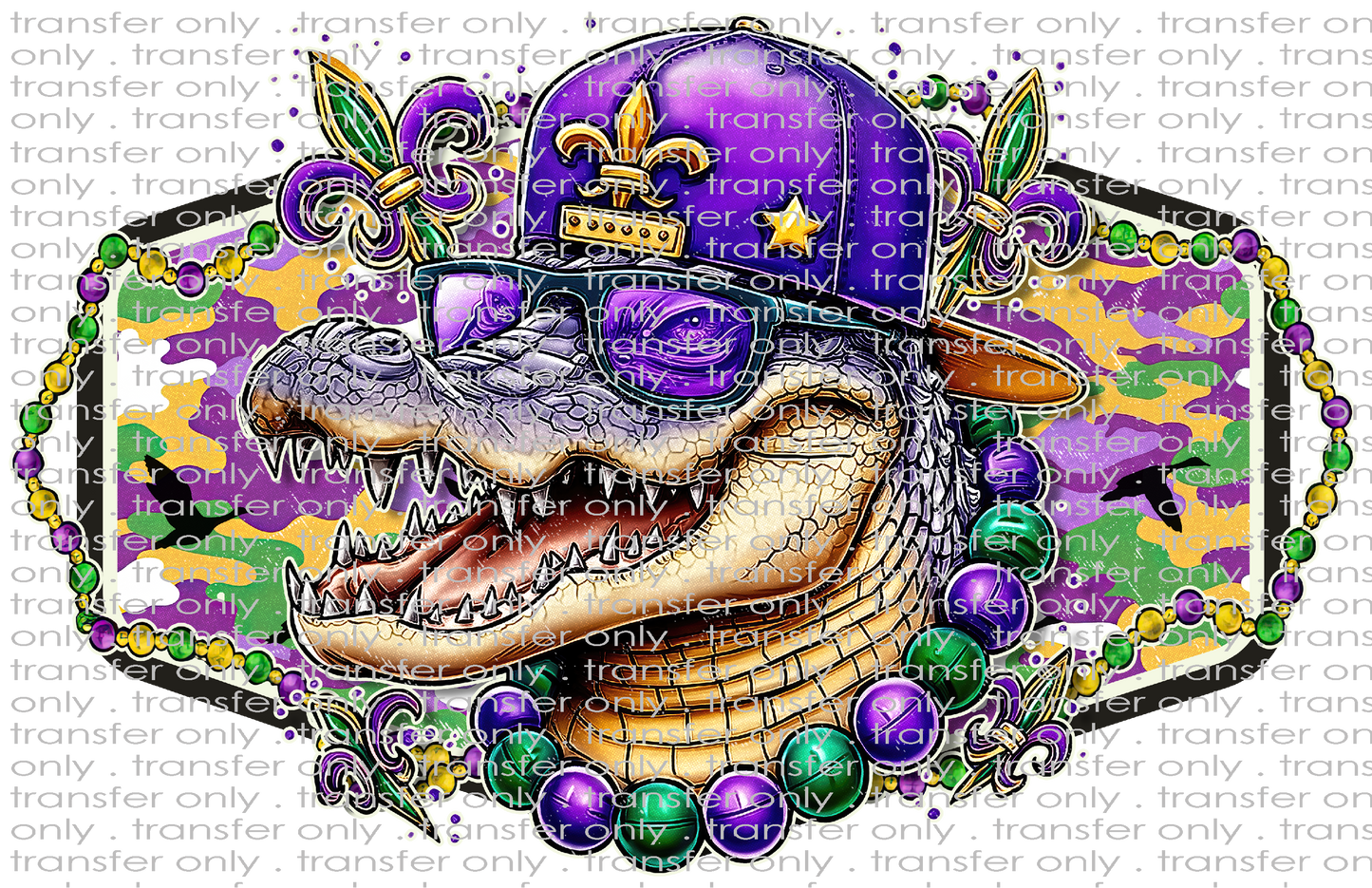 MG 132 Gator with Sunglasses and Beads