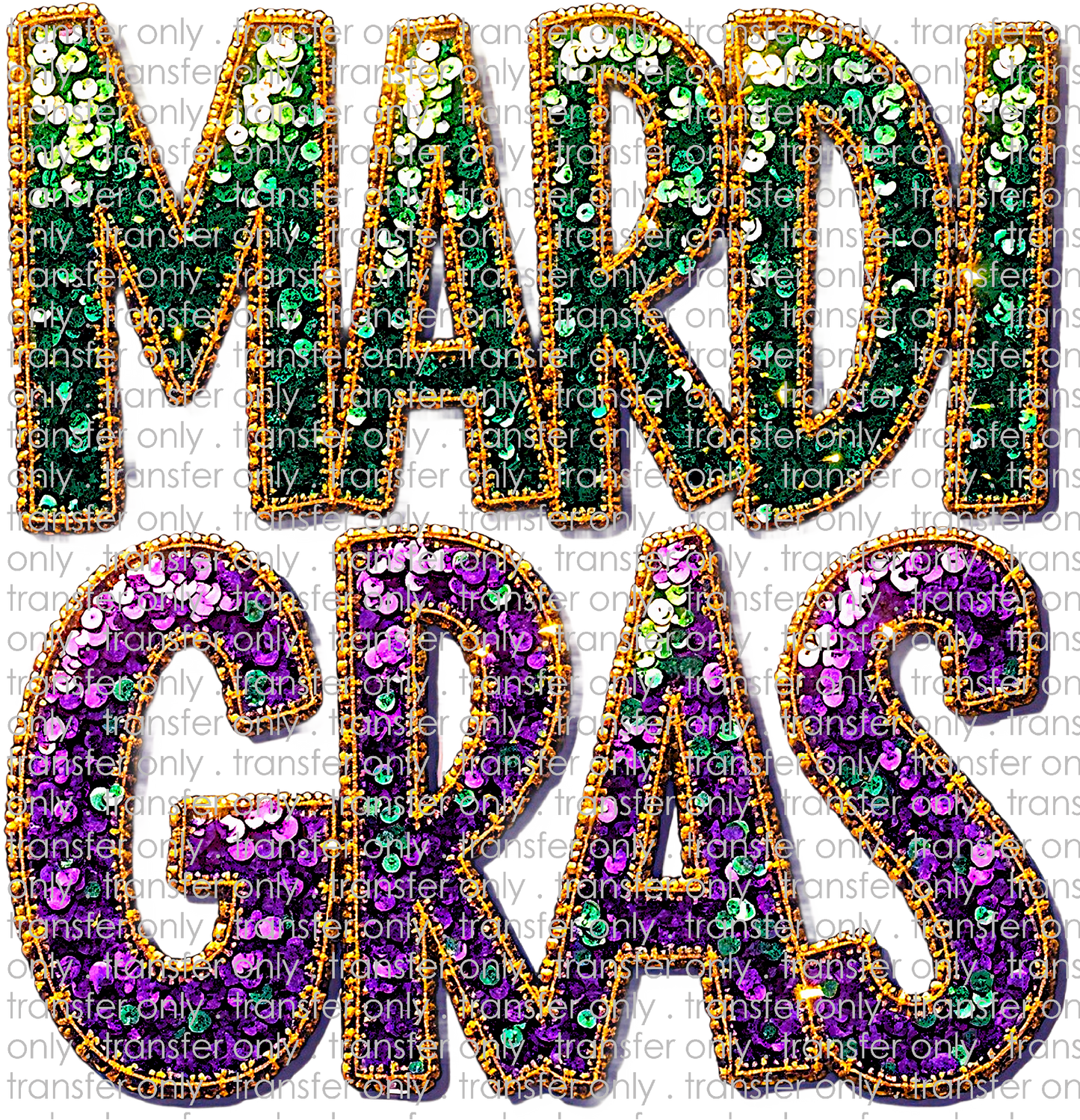 MG 139 Faux Sequins Mardi Gras