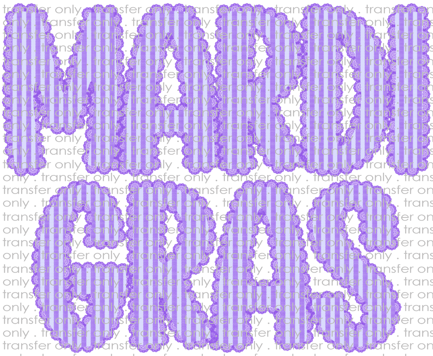 MG 146 Purple Ruffle Mardi Gras