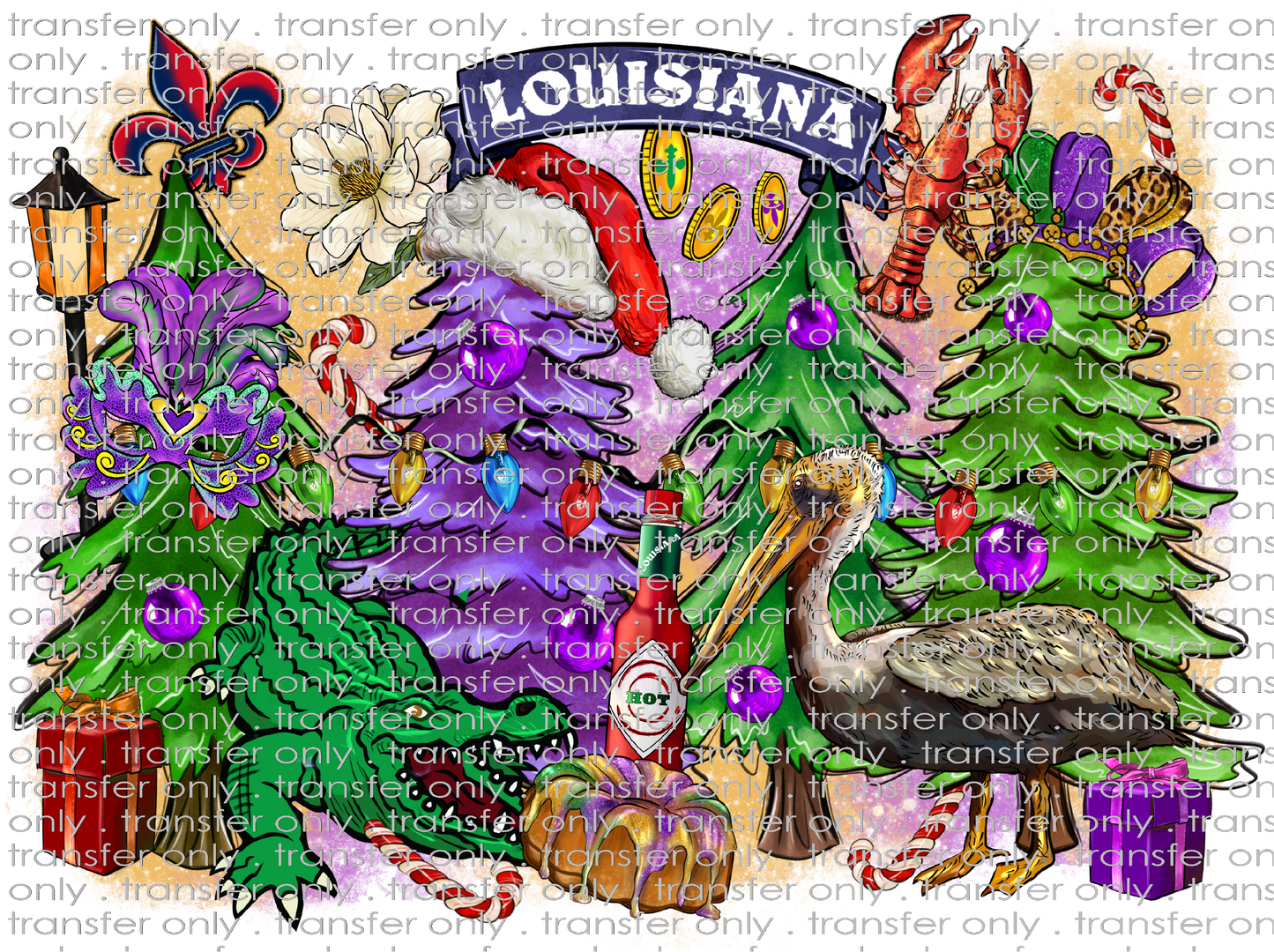 MG 89 Louisiana Mardi Gras Trees