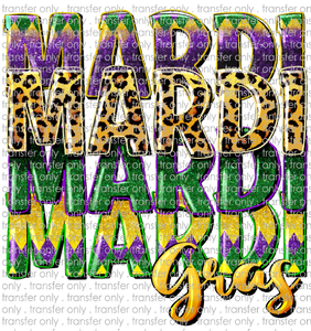 MG 93 Mardi Gras Stacked Faux Glitter