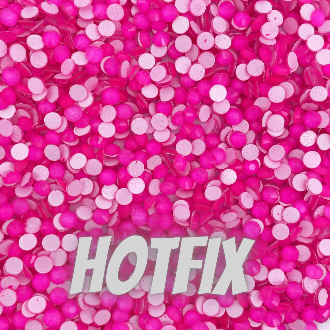 Neon Pink Hotfix Rhinestones