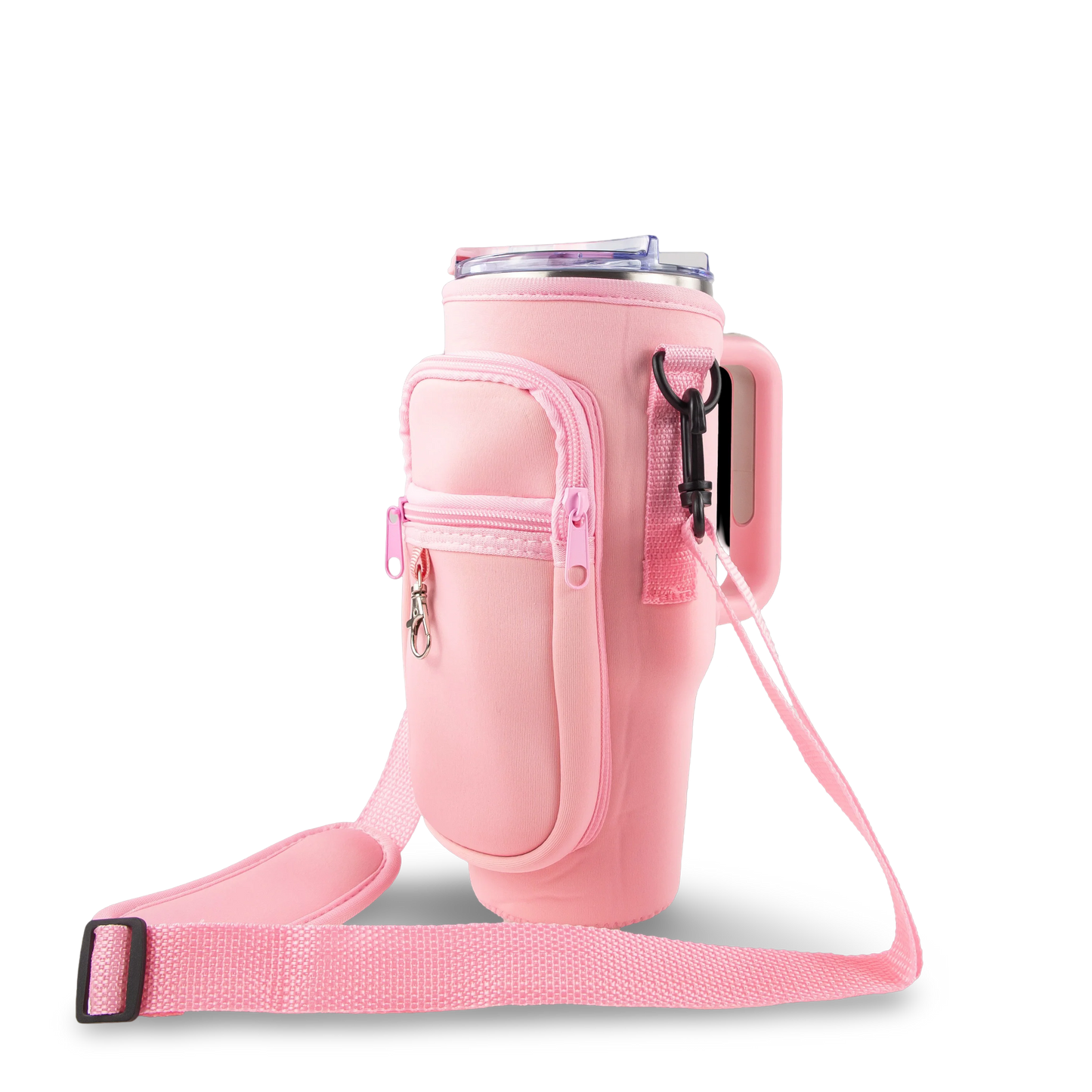 40oz Portable Tumbler Sleeve Bag W/ Strap & Hook
