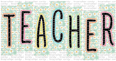 SCH 2107 Teacher Mint with Daisies