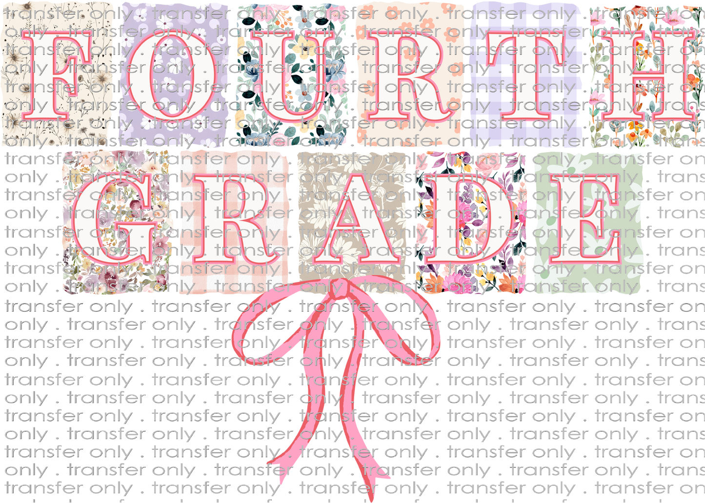 SCH 2117 Fourth Grade Patterned with Bow