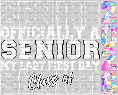 SCH 2125 Senior 2026 floral with White Stack