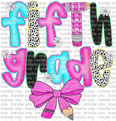 SCH 2152 Fifth Grade Pink Black & Blue