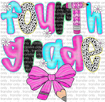 SCH 2153 Fourth Grade Pink Black & Blue