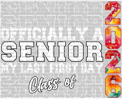 SCH 2155 Senior Stack Red and Yellow Floral