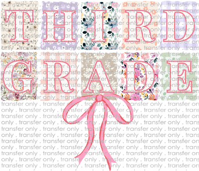 SCH 2160 Third Grade patterned with Bow