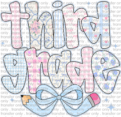 SCH 2163 Third Grade Pink and Blue Patterns with Bow