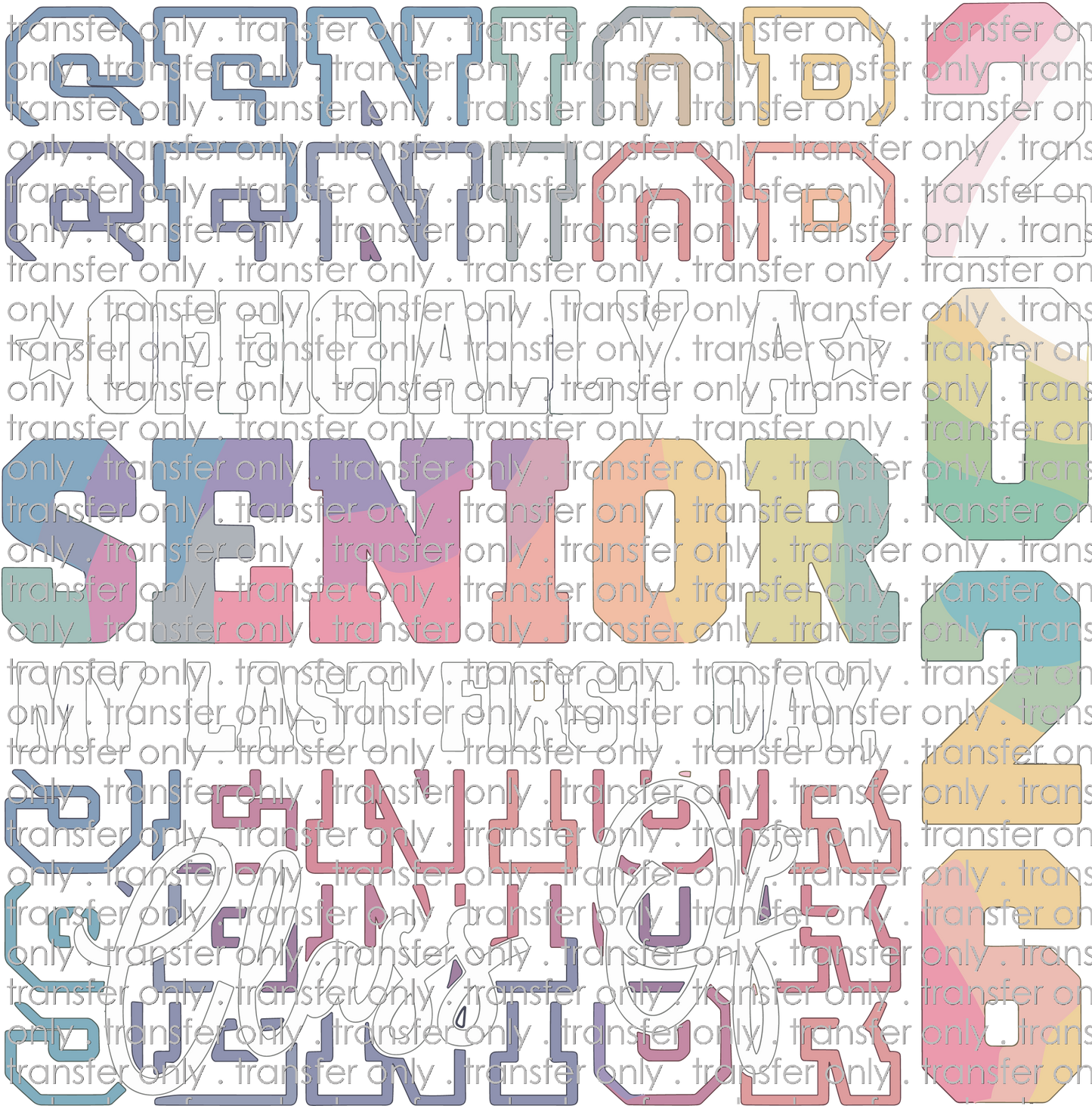 SCH 2166 Officially a Senior 2026 Rainbow
