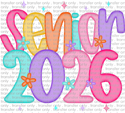 SCH 2169 Senior 2026 Bright with Daisies and Stars