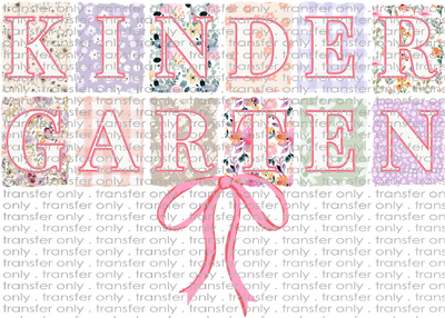 SCH 2202 Kindergarten Patterned with Bow