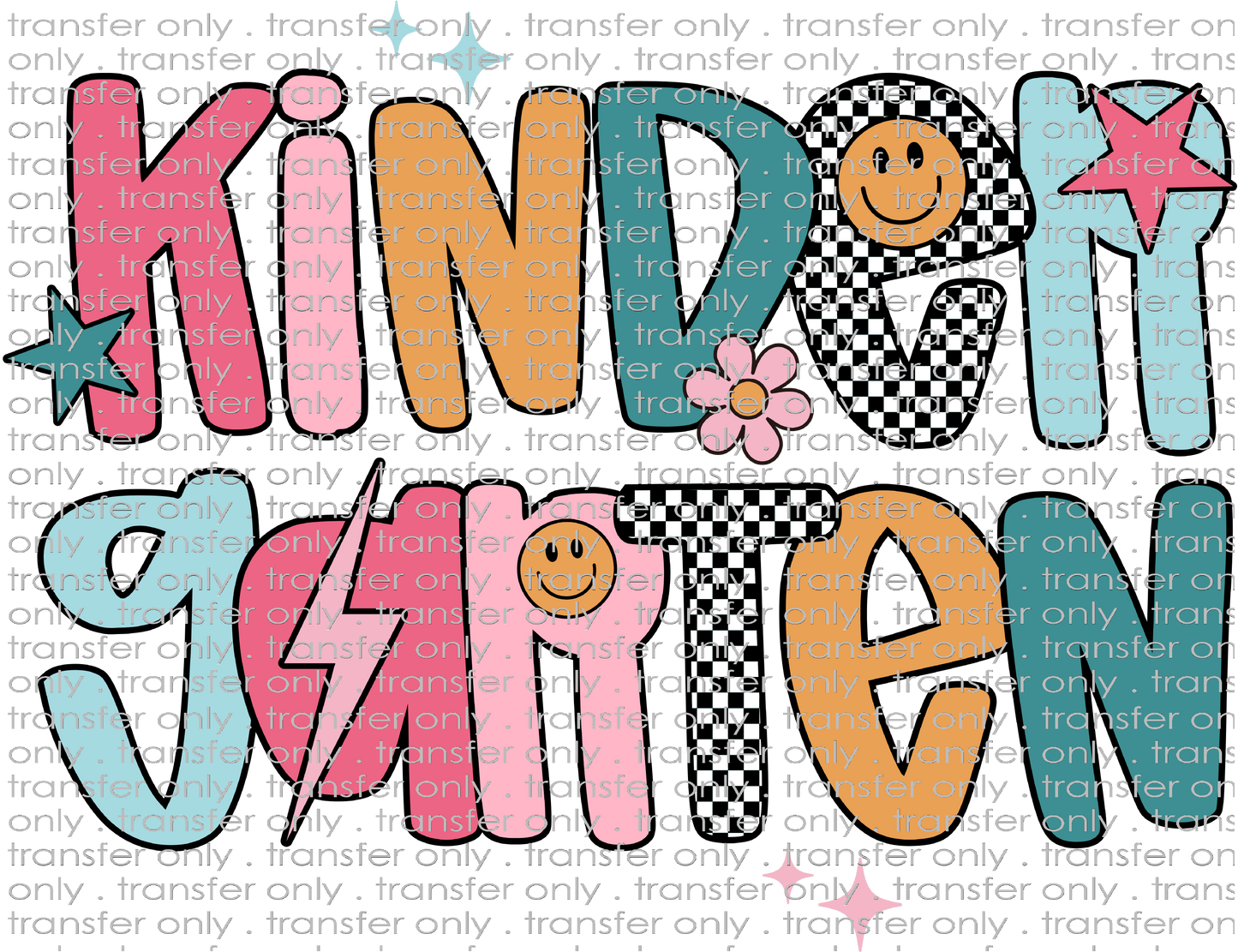 SCH 2210 Kindergarten Retro Stars and Flowers