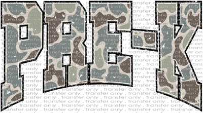 SCH 2215 Camo Pre-K