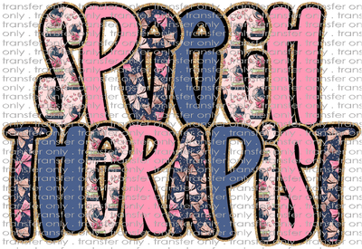 SCH 2238 Speech Therapist Blue and Pink