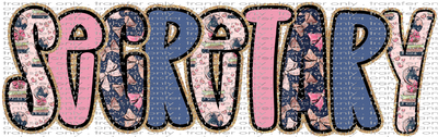 SCH 2240 Secretary Blue and Pink