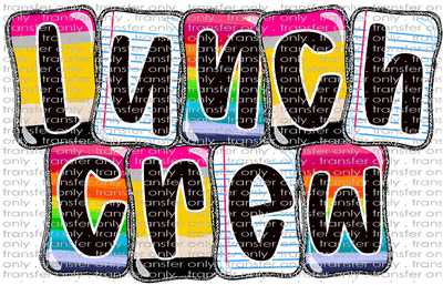 SCH 2243 Lunch Crew Notebooks, Pencils, Rainbows