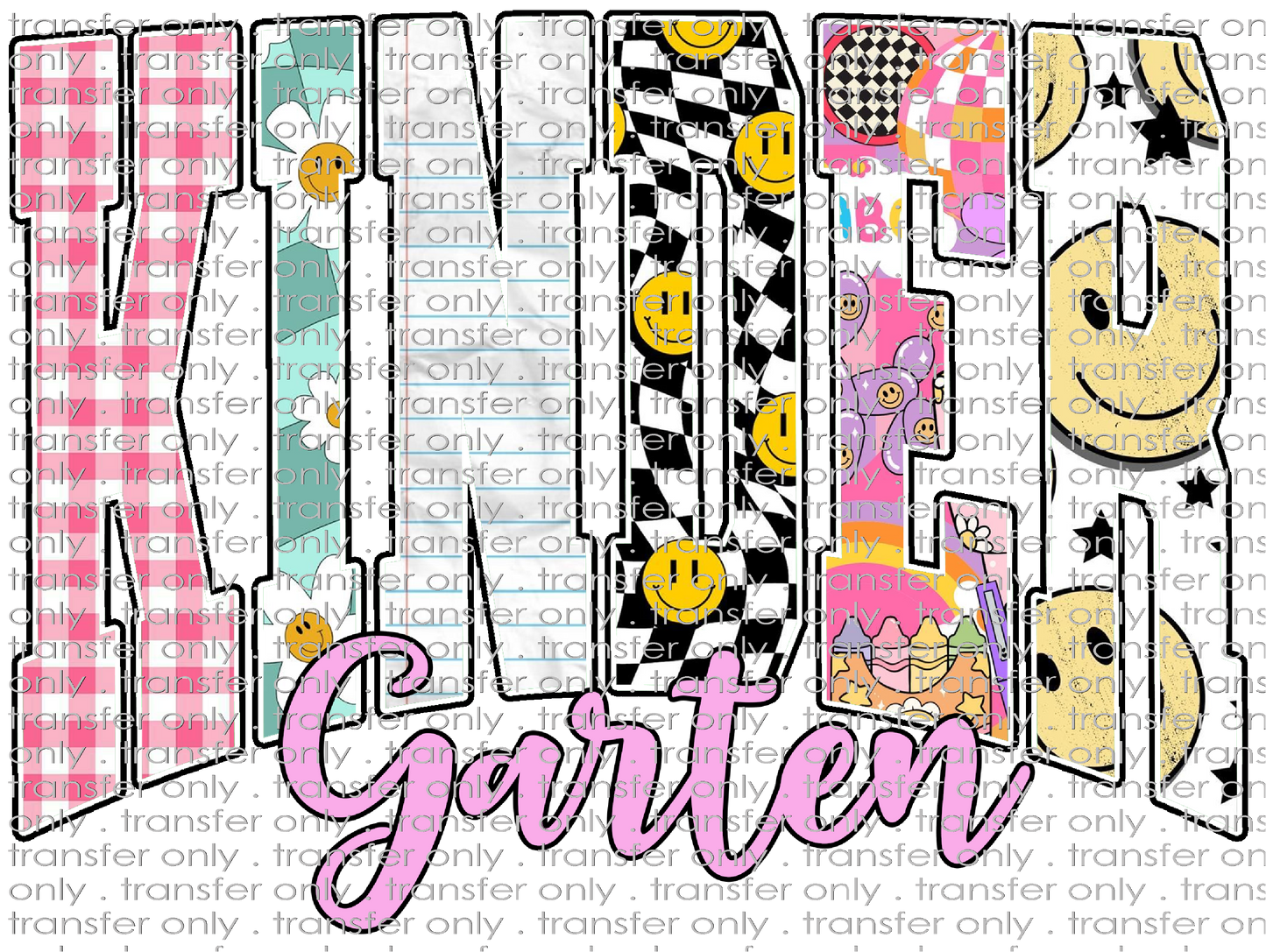 SCH 2255 Kindergarten Printed Letters