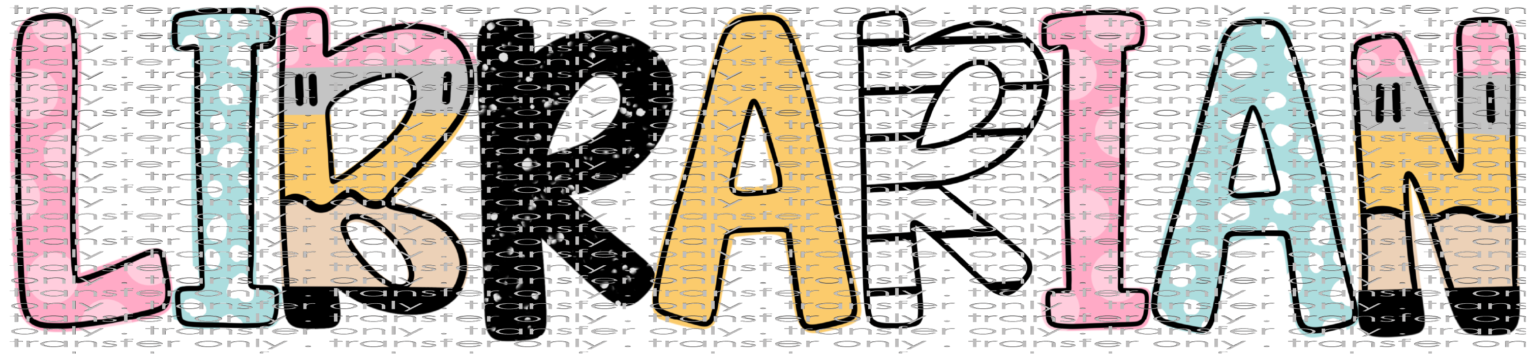 SCH 2275 Librarian School Supply Letters โ Taylored Vinyl