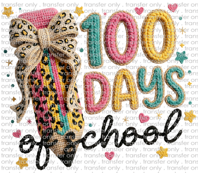 SCH 2306 100 Days Of School Faux Crochet