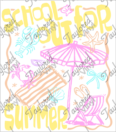 SCH 2319 Schools Out For Summer Yellow