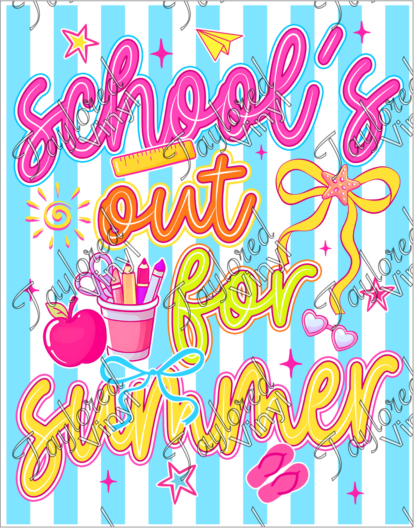 SCH 2321 School's Out For Summer Pink