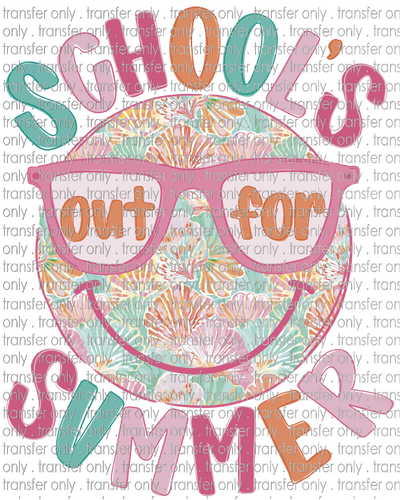 SCH 2325 Schools Out for Summer Smiley Face