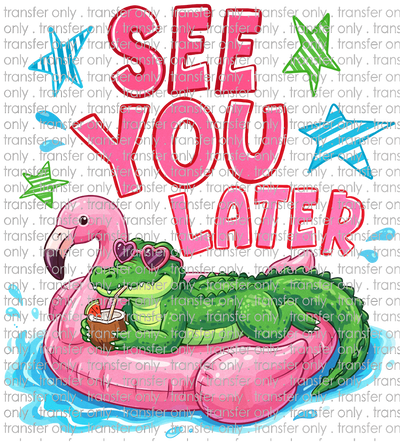 SCH 2333 See You Later Gator Flamingo