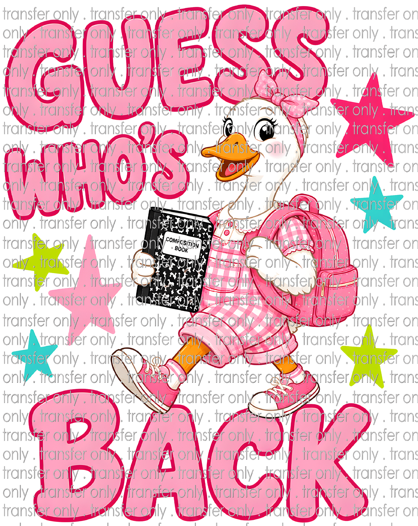 **HAPPY HOUR**SCH 2334 Goose Guess Whose Back-Front